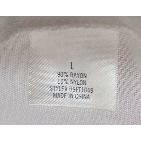 NEW Jun & Ivy Francesca's Women's Sleeveless Tank Blouse Front Tie Scallop Sz L - Picture 9 of 10